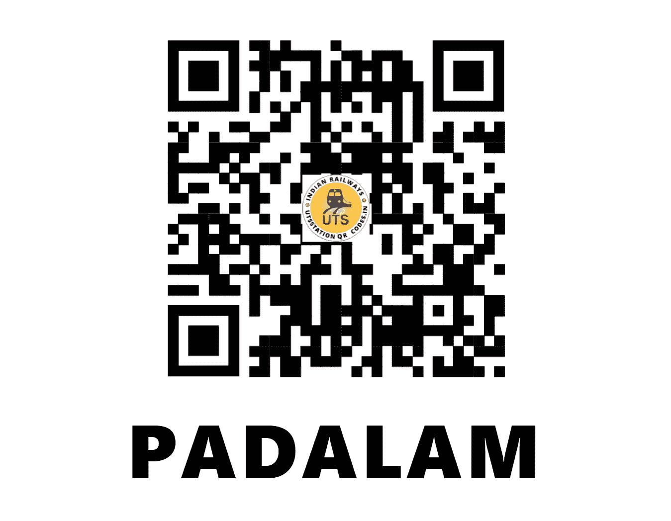 UTS QR Code for PADALAM - PTM - SR (TAMIL NADU)